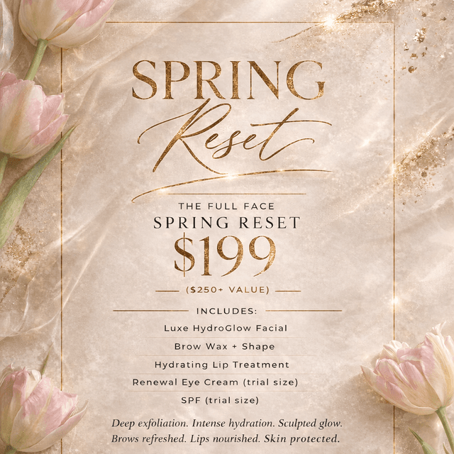 3 Spring Reset Bundles at Luxe Skin & Lash Studio in Tewksbury, MA